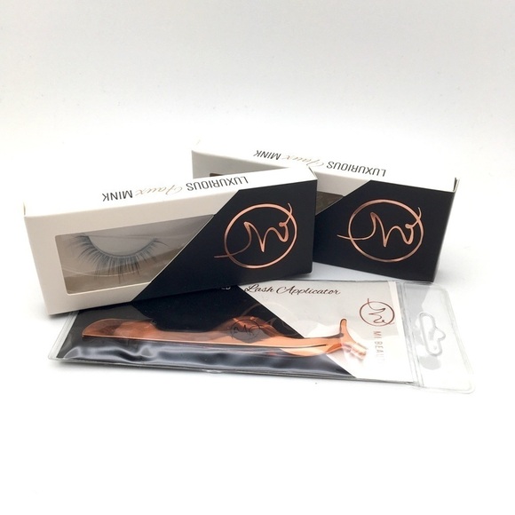 Mi Beauti Other - Premium Eye Lash Bundle - Faux Mink & Applicator